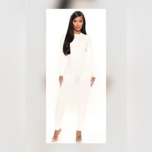 SOLD!!!Fashion Nova White Jumpsuit